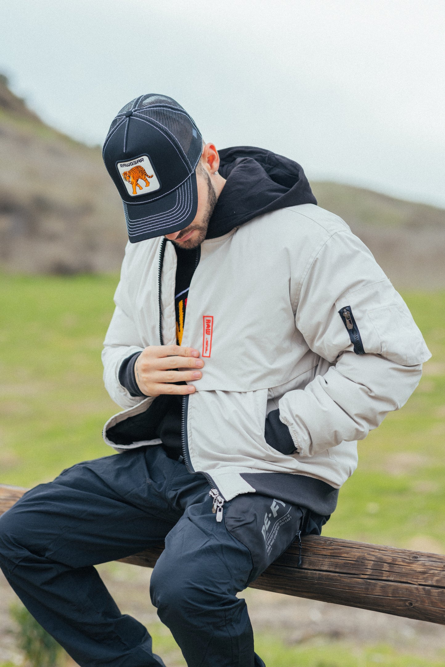 RG506 Rubber Patch Bomber Jacket