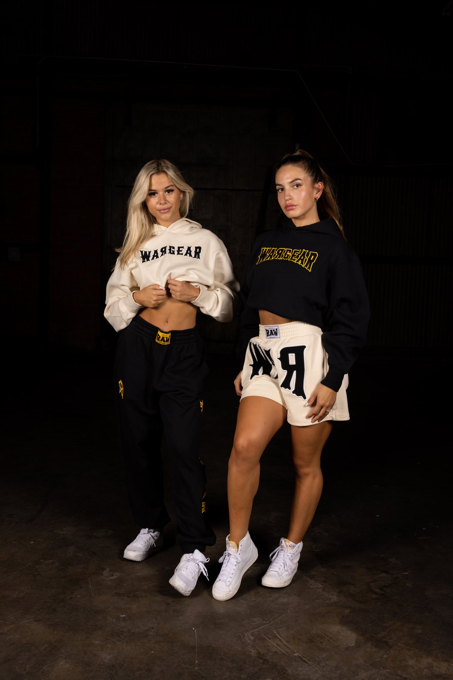 War Cropped Hoodie