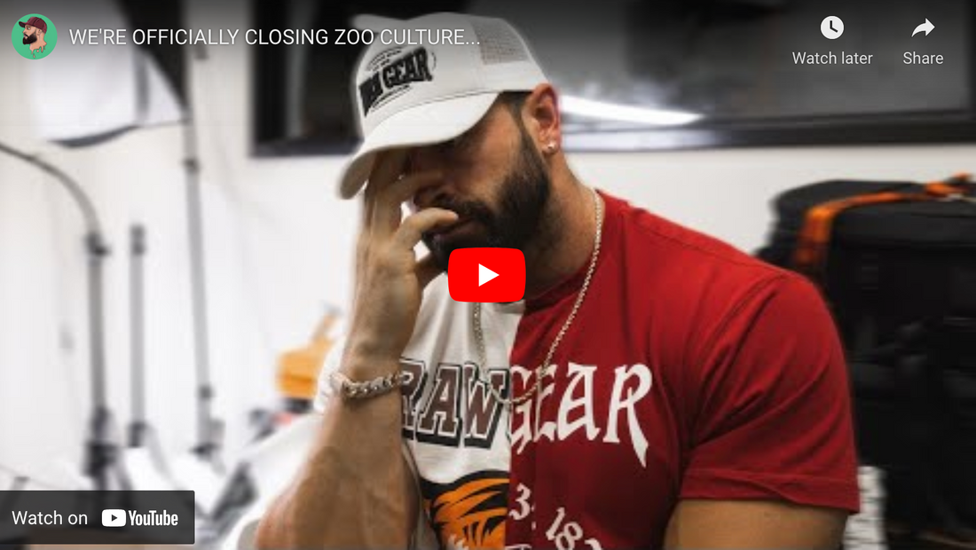 WE'RE OFFICIALLY CLOSING ZOO CULTURE...