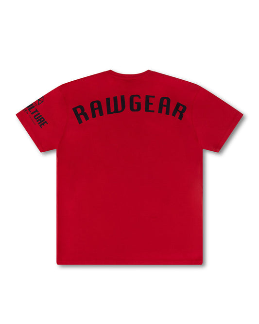 Rawgear Oversized Heavyweight Tee - Red/Black