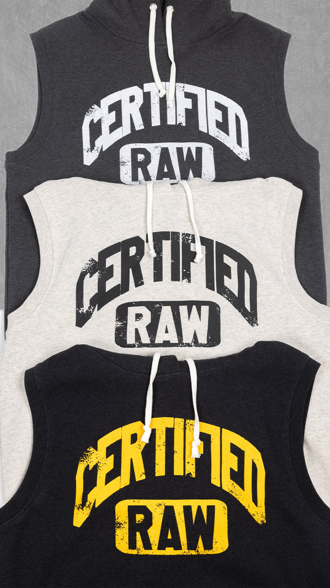 Certified Raw Sleeveless Hoodie
